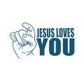 (Pre-Order) Jesus Loves YOU (Transfer Sticker) 4x6ish